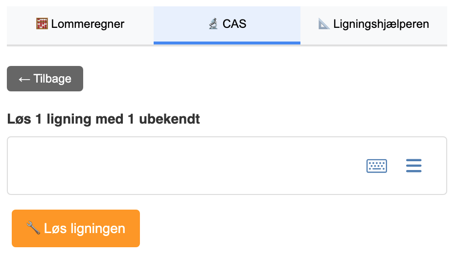 CAS Solve 1